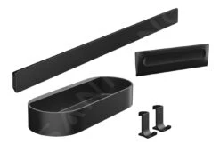 Hansgrohe WallStoris - Set De Accesorios De Baño, Negro Mate 27967670