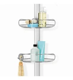 Simplehuman Accesorios De Baño - Barra De Esquina Con Estantes Ajustables, Acero Inoxidable BT1062 -Grohe Shop 188069484e19528ae88baa51