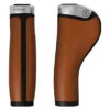 Puños Brooks England GP1 Leather Grips - Brown Silver -Grohe Shop 211675061695880597925.42976394