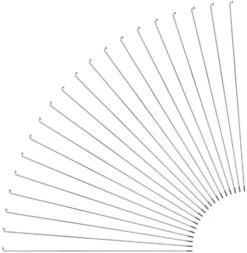 Sapim Radios Leader J-Bend + Cabecillas - 20 Unidades