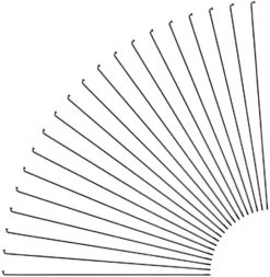 Sapim Radios Leader J-Bend + Cabecillas - 20 Unidades -Grohe Shop 357585