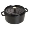 Staub Cocotte 26 Cm, Redondo, Negro, Hierro Fundido