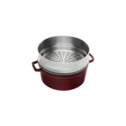 Staub Cocotte Con Vaporera 26 Cm, Redondo, Granadina, Hierro Fundido -Grohe Shop 40510 600 0 2