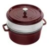 Staub Cocotte Con Vaporera 26 Cm, Redondo, Granadina, Hierro Fundido -Grohe Shop 40510600