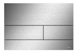 Tece TECEsquare - Control De Descarga, Acabado Antihuellas, Acero Inoxidable Cepillado 9240830