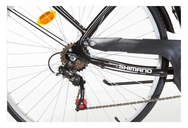 Bicicleta De Ciudad Moma Bikes City Classic 28 '' SHIMANO 18V City Bike Black 4 Bicicleta De Ciudad Moma Bikes City Classic 28 '' SHIMANO 18V City Bike Black - Imagen 3