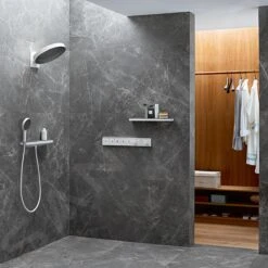 Hansgrohe Rainfinity - Estante, Longitud 500 Mm, Vidrio/cromo 26844000 -Grohe Shop 5c3495fbfbbd1b18aca80ff1