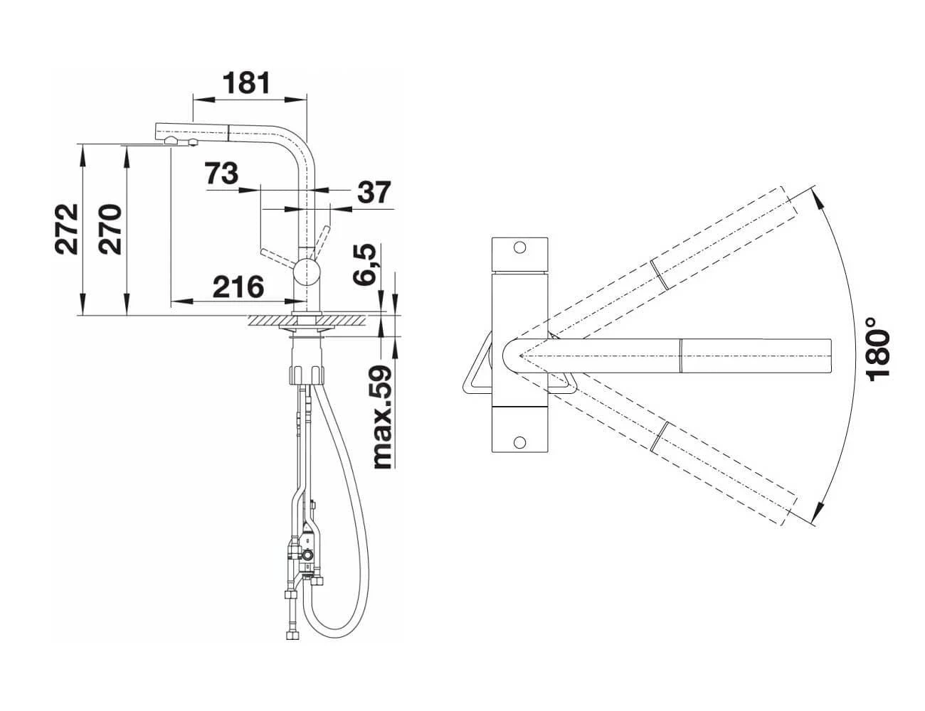 Blanco Fontas S II - Grifo De Fregadero Con Salida Extraíble Y Filtración, Blanco 525204 4 Blanco Fontas S II - Grifo De Fregadero Con Salida Extraíble Y Filtración, Blanco 525204 - Imagen 2