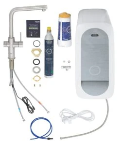 Grohe Blue Home - Grifo De Fregadero Con Enfriador De Agua Y Filtro, Supersteel 31454DC1 -Grohe Shop 6fcc61dab8459df724ef0890