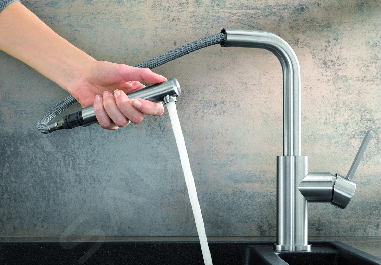 Blanco Lanora S-F - Grifo De Fregadero Con Salida Extraíble, Plegable Bajo Ventana, Acero Inoxidable Cepillado 526180 6 Blanco Lanora S-F - Grifo De Fregadero Con Salida Extraíble, Plegable Bajo Ventana, Acero Inoxidable Cepillado 526180 - Imagen 4