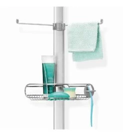 Simplehuman Accesorios De Baño - Barra De Esquina Con Estantes Ajustables, Acero Inoxidable BT1062 -Grohe Shop 74a83d79ca35efeff5a9b201