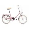 BICICLETA PLEGABLE BAMBINA ROSA 20″ 1 VELOCIDAD -Grohe Shop Bicicleta plegable Bambina rosa