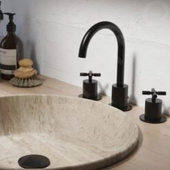 Steinberg 250 - Grifo De Lavabo, Con Desagüe, Instalación De 3 Orificios, Negro Mate 250 2000 S -Grohe Shop a5c80f4f0941068ea85173b1