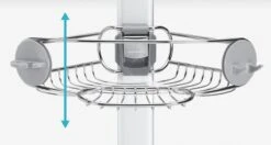 Simplehuman Accesorios De Baño - Barra De Esquina Con Estantes Ajustables, Acero Inoxidable BT1062 -Grohe Shop ac12d4e72c1a63e322f578db