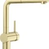 Blanco Linus S - Grifo De Fregadero Con Salida Extraíble, Oro Satinado 526684 -Grohe Shop aea515eecad19973ba380d9e