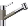 Blanco Tivo S - Grifo De Fregadero Con Ducha Extraíble, Tartufo/cromo 517619 -Grohe Shop b5808e45860821a501377ac9