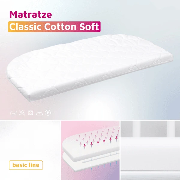 Babybay Boxspring Cama Supletoria Blanco Con Colchón Class Ic Cotton Soft 5 Babybay Boxspring Cama Supletoria Blanco Con Colchón Class Ic Cotton Soft - Imagen 3