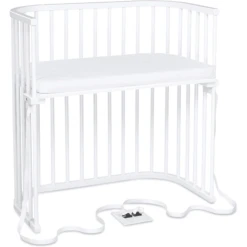 Babybay Boxspring Cama Supletoria Blanco Con Colchón Class Ic Cotton Soft