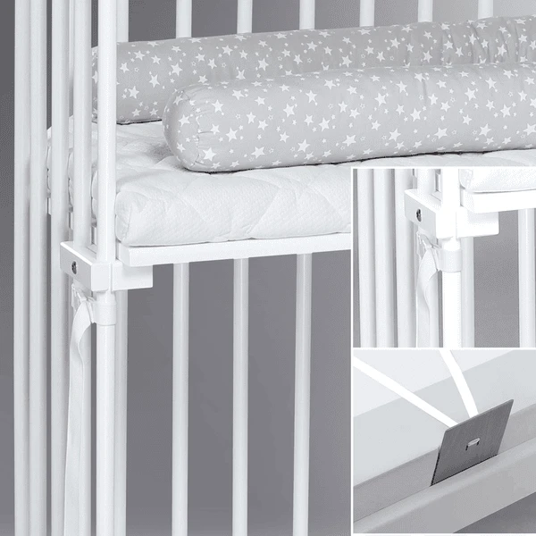 Babybay Boxspring Cama Supletoria Blanco Con Colchón Class Ic Cotton Soft 6 Babybay Boxspring Cama Supletoria Blanco Con Colchón Class Ic Cotton Soft - Imagen 4