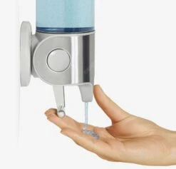 Simplehuman Accesorios De Baño - Dispensador De Jabón, Champú Y Acondicionador Con Soporte, 3x 444 Ml, Acero Inoxidable Cepillado BT1029 -Grohe Shop c0865d844addd235c9b40fcd