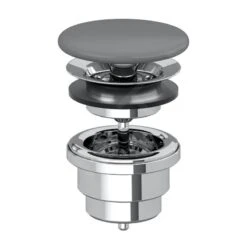 Villeroy & Boch Accesorios - Válvula De Desagüe Fija, Grafito 680800i4