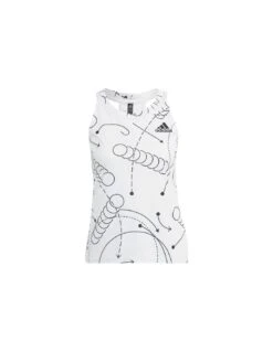 CAMISETA DE TIRANTES ADIDAS CLUB GRAPH BLANCA