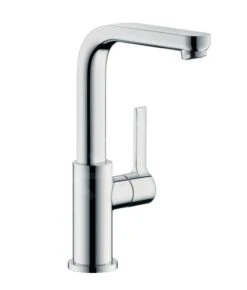 Hansgrohe Metris S - Grifo Monomando De Lavabo Con Caño Giratorio Y Desagüe, Cromo 31159000