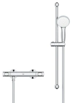 Grohe Precision Flow - Conjunto De Ducha Con Termostato De Pared, Con Barra 620 Mm, Cromo 34841000 -Grohe Shop f949c2ef3845953bbf95c52c
