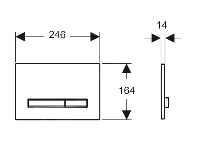 Geberit Sigma50 - Pulsador De Descarga, Cromo/gris Arena 115.788.JL.2 4 Geberit Sigma50 - Pulsador De Descarga, Cromo/gris Arena 115.788.JL.2 - Imagen 2
