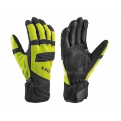 Guantes Esquí Leki Elements Palladium S Lime Black Hombre