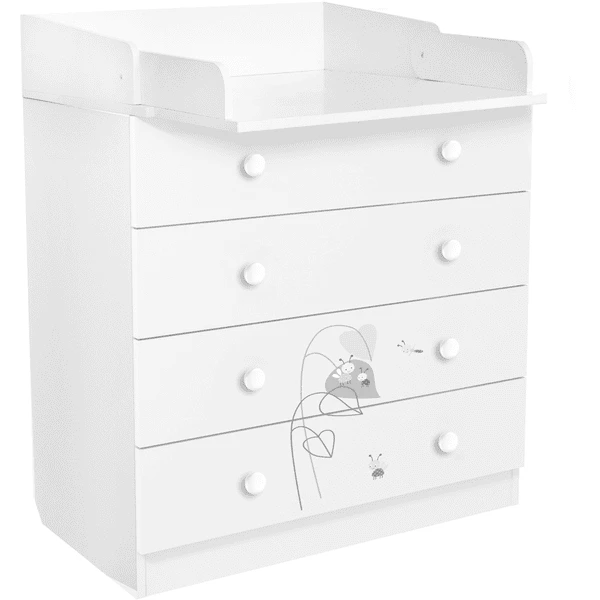 Polini Kids Mueble Cambiador French Amis 1580 Blanco 3 Polini Kids Mueble Cambiador French Amis 1580 Blanco