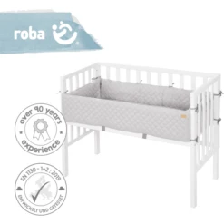 Roba Cuna Colecho 2en1 Blanco Style Gris -Grohe Shop roba cuna colecho 2en1 blanco style gris a308685 2