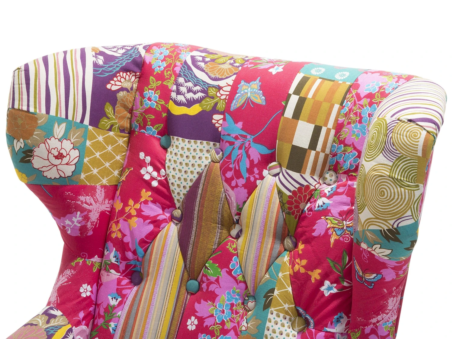 Sillón Tapizado Patchwork Multicolor MOLDE - Imagen 4