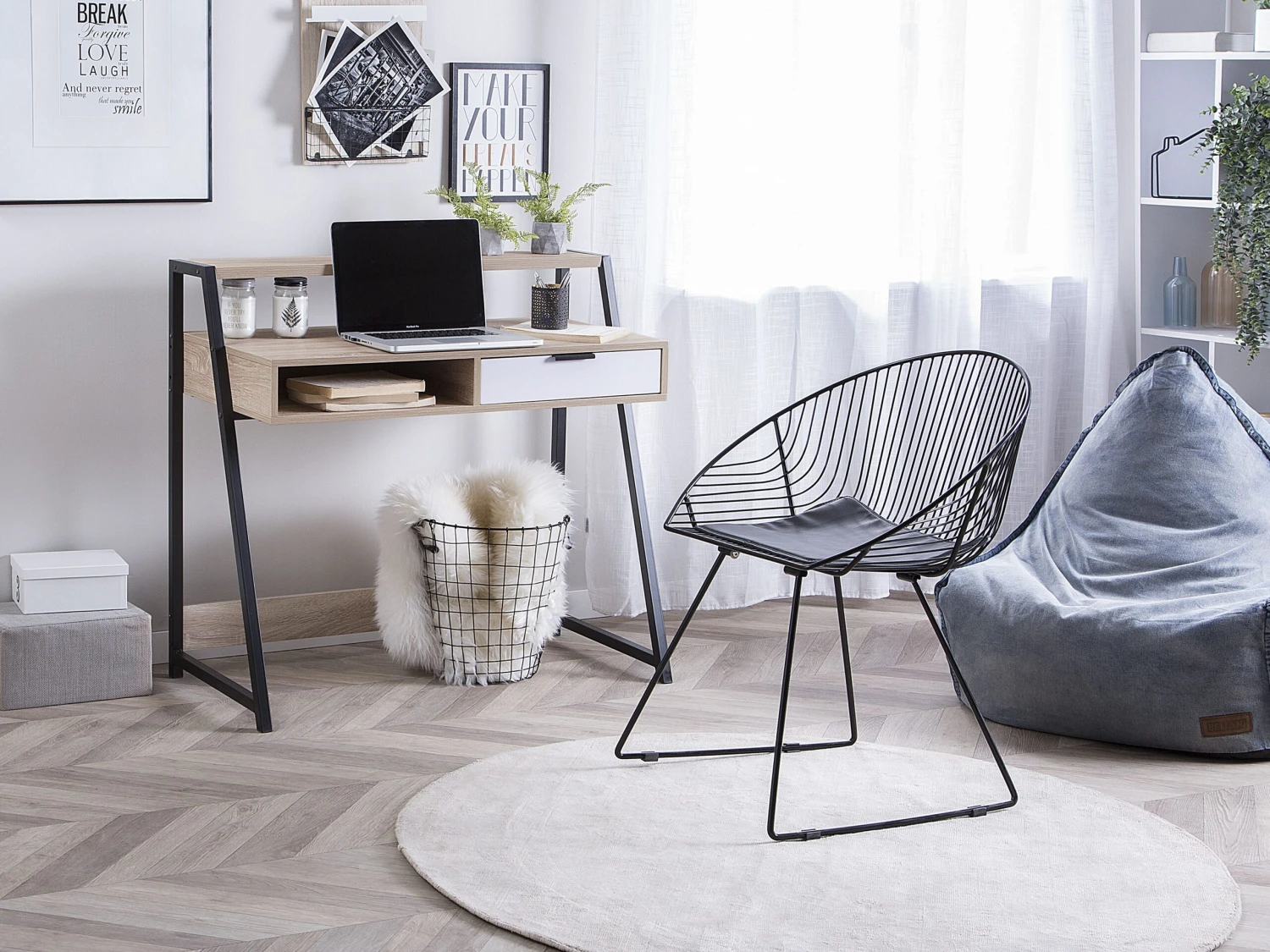 Puf Sillón Vaquero LINEN DROP - Imagen 3