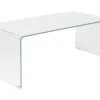Mesa De Centro De Vidrio Templado Transparente 100 X 50 Cm KENDALL