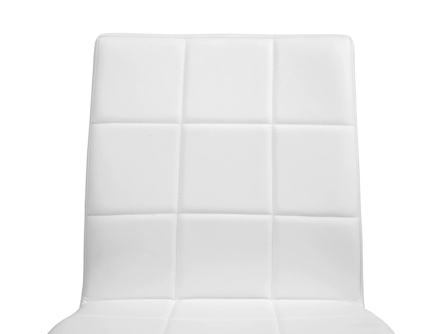 Conjunto De 2 Sillas De Comedor De Piel Sintética Blanco/plateado KIRON - Imagen 9